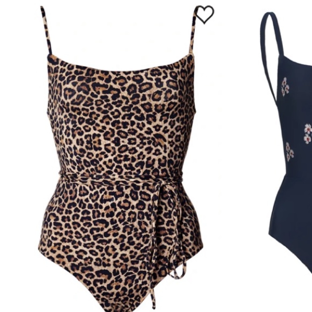 THE K.M. TIE ONE PIECE IN LEOPARD PRINT
